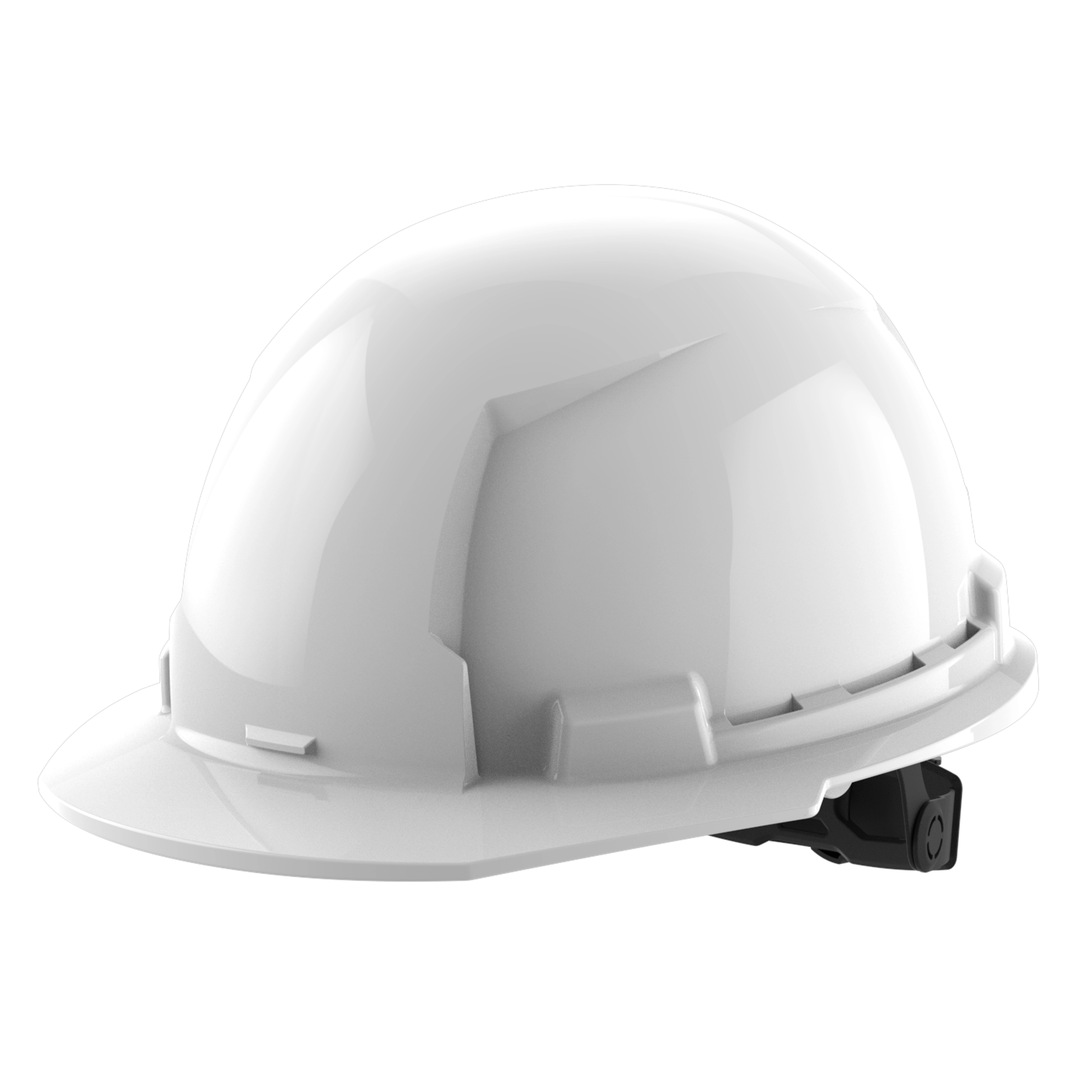 Image of the Milwaukee BOLT White Front Brim Hard Hat w/6pt Ratcheting Suspension (USA) - Type 1, Class E