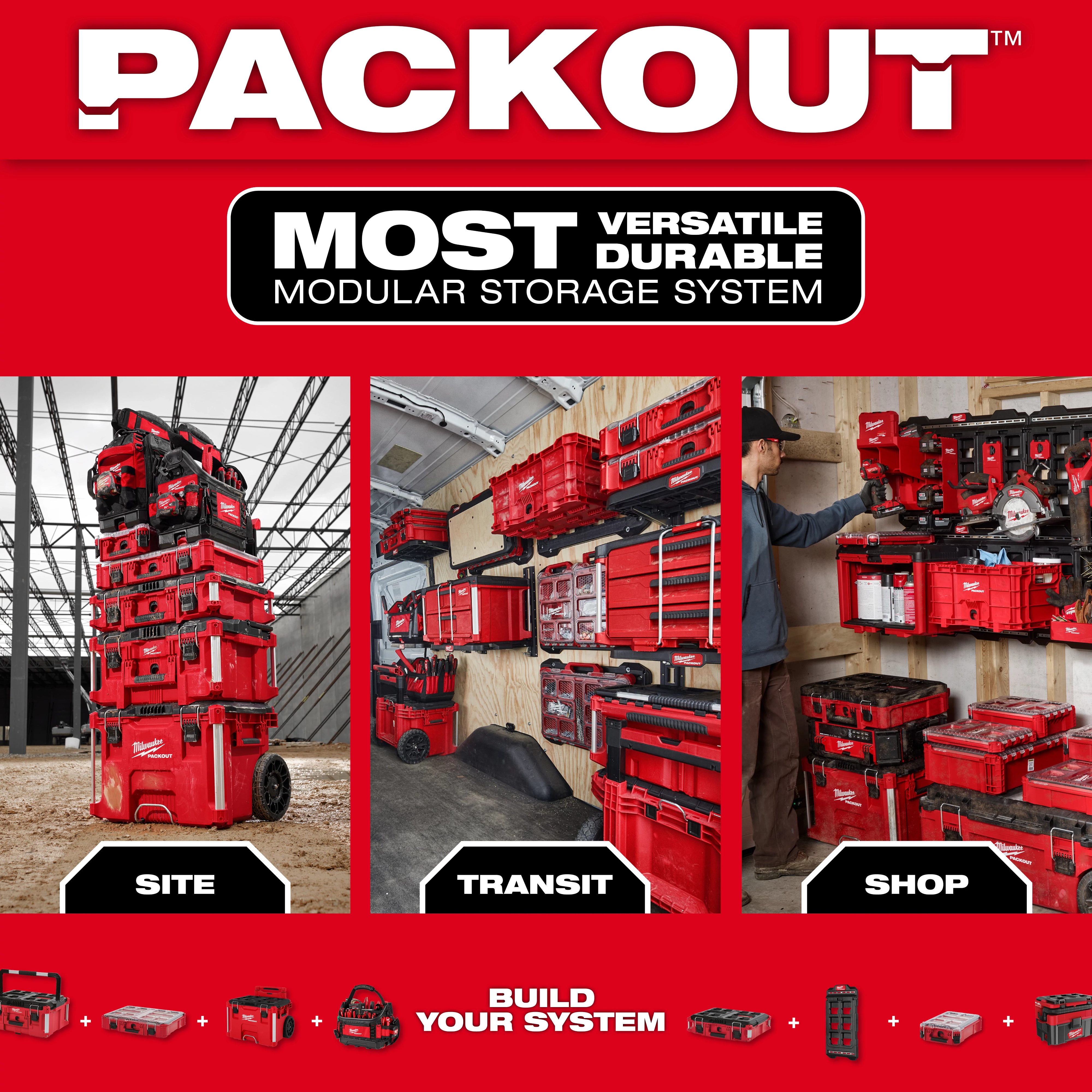 PACKOUT Most Versatile Durable Modular Storage System