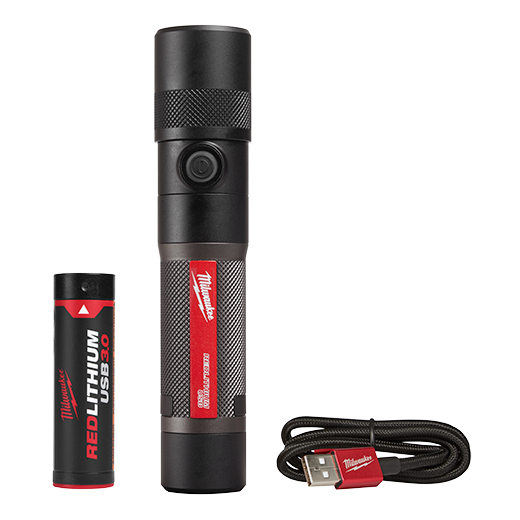 2161-21 - USB Rechargeable 1100L Twist Focus Flashlight