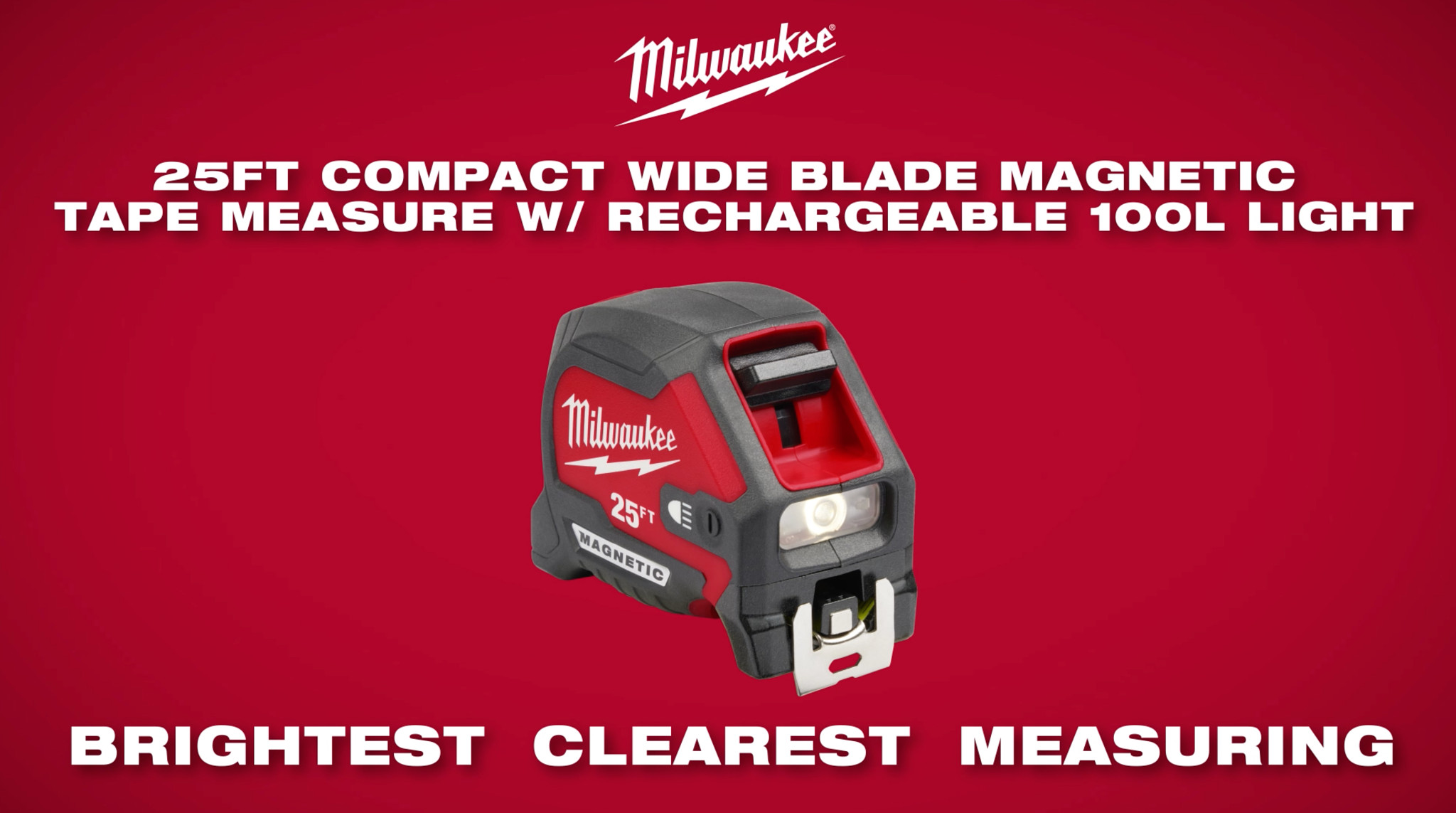 Milwaukee® 25FT LED Tape Measure