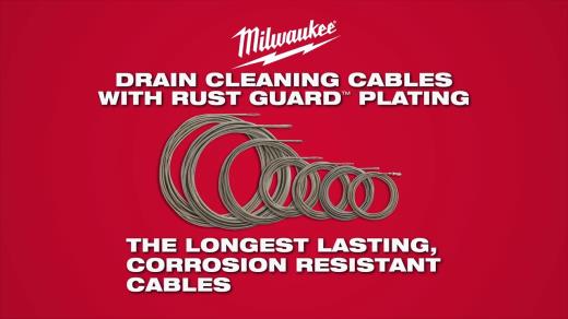 Milwaukee Drain Cleaning Cables w_Rust Guard