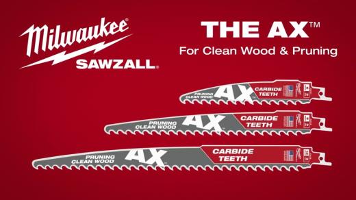 SAWZALL AX with Carbide Teeth Pruning Clean Wood Blades