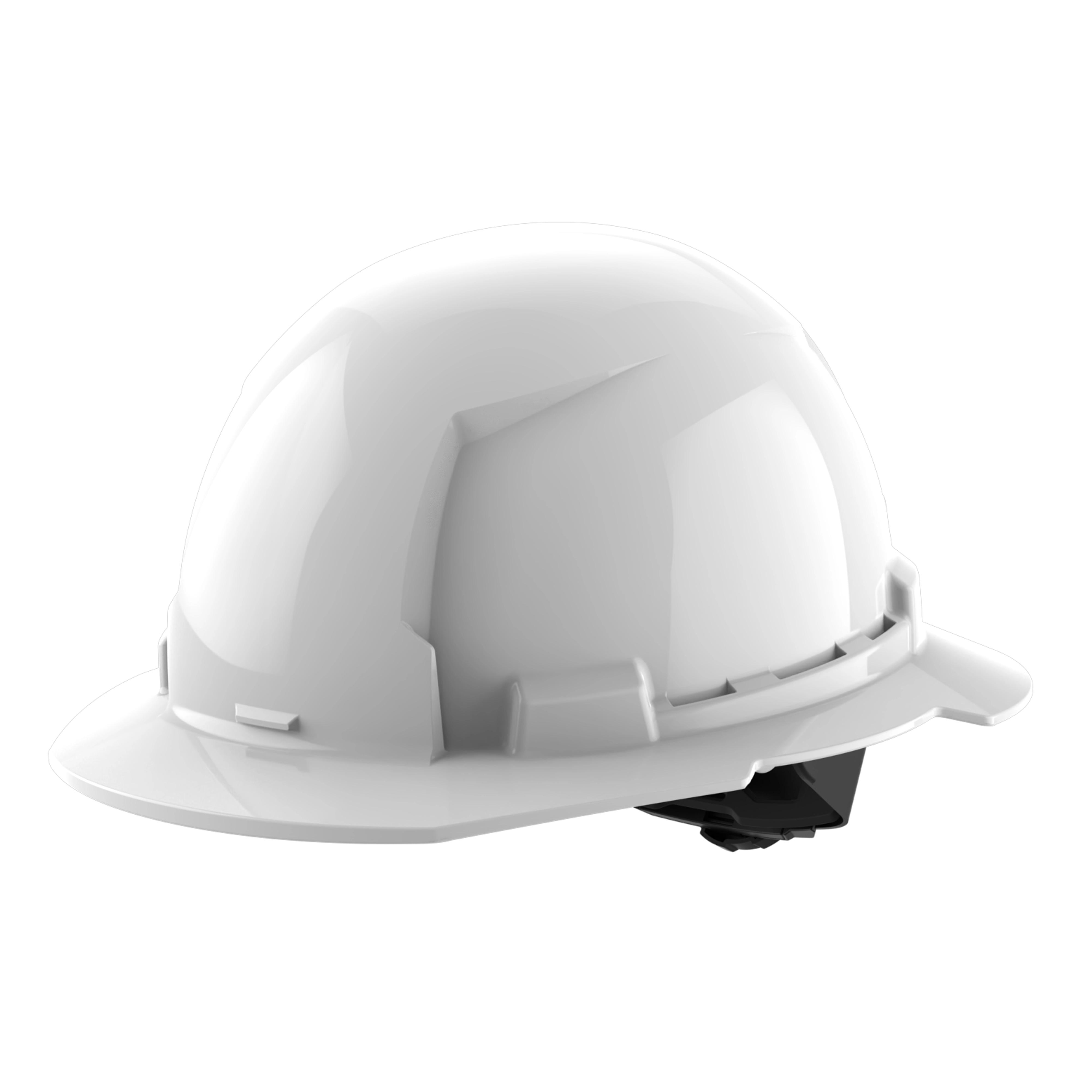 Image of the Milwaukee BOLT White Full Brim Hard Hat w/4pt Ratcheting Suspension (USA) - Type 1, Class E