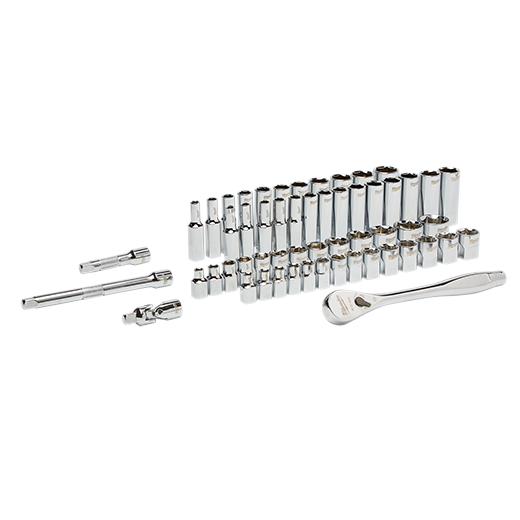 48-22-9008 - 56pc 3/8" Drive SAE and Metric Ratchet and Socket Set