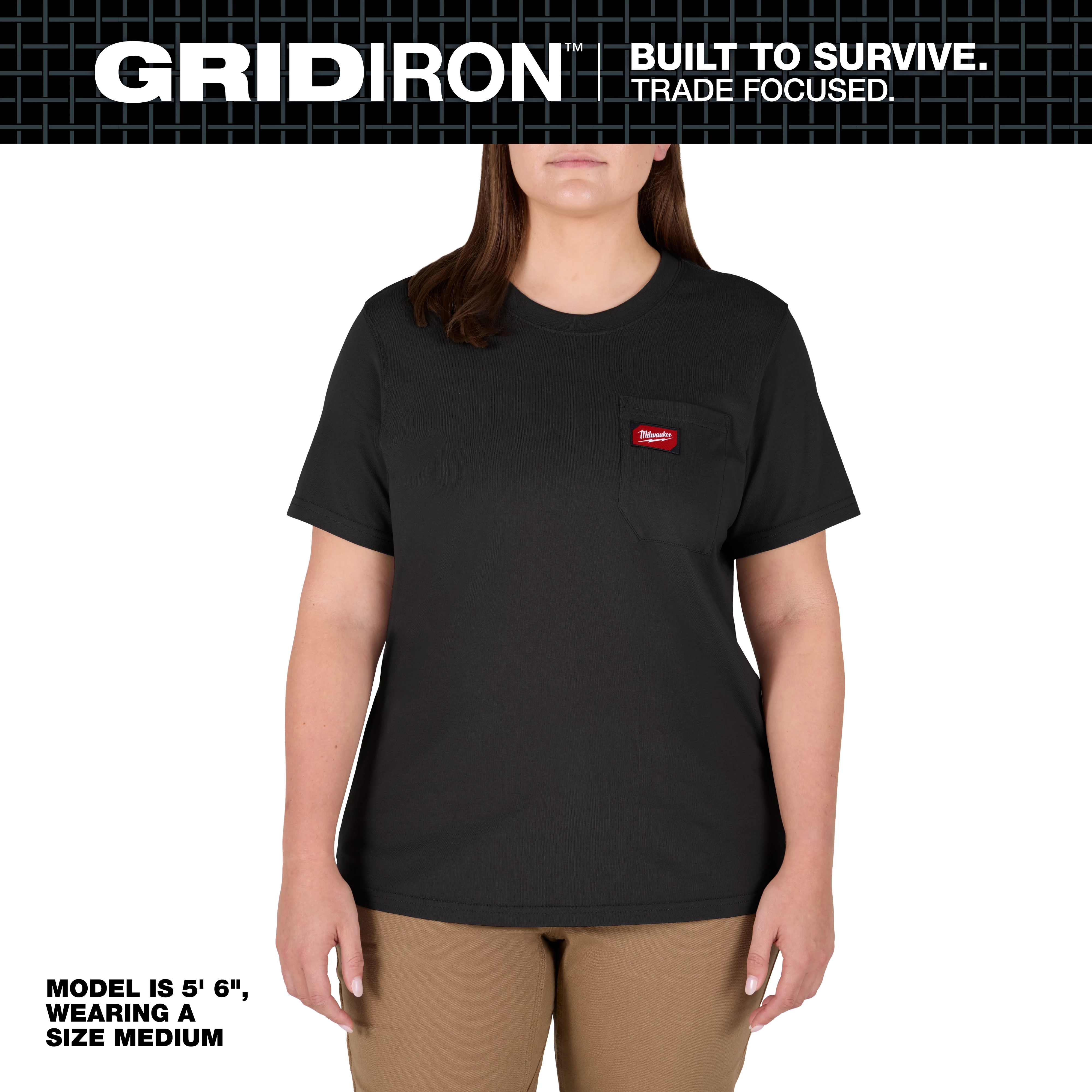 Image of the Women's GRIDIRON™Pocket T-Shirt - Short Sleeve