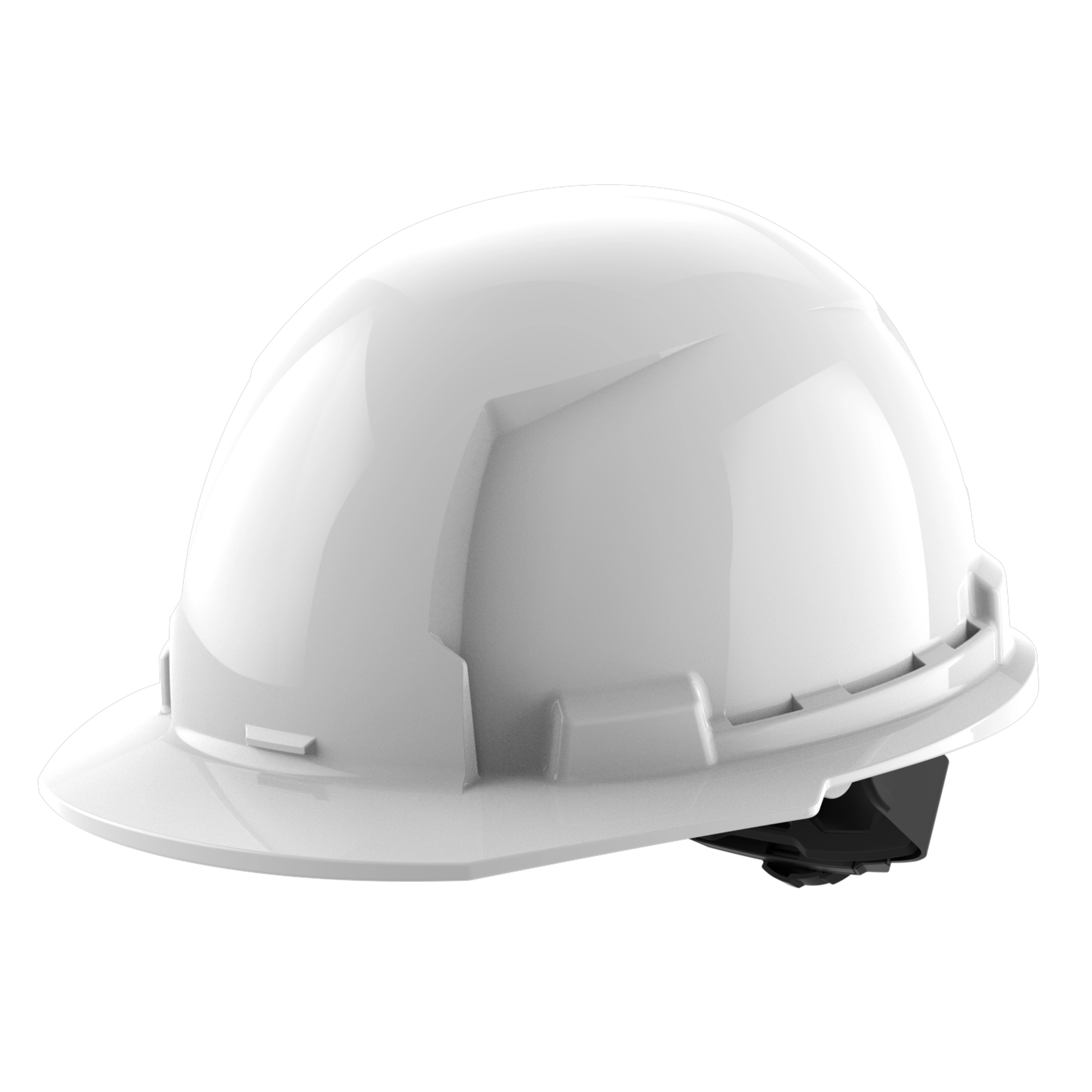 Image of the Milwaukee BOLT White Front Brim Hard Hat w/4pt Ratcheting Suspension (USA) - Type 1, Class E