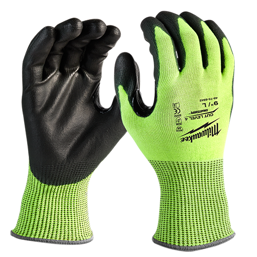 48-73-8942 - Hi Vis Cut Gloves